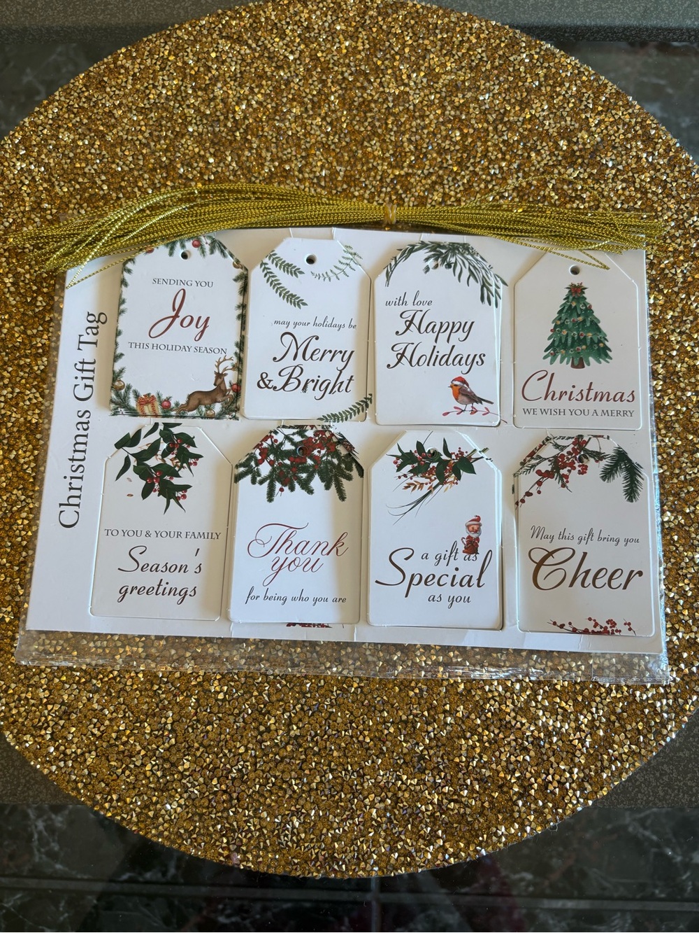 Holiday Christmas Gift Tags Pack - 48 pcs.